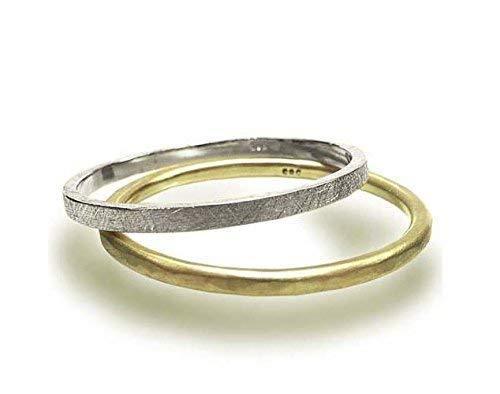 Weißgold Ring eismattiert, zarter Basic Ring